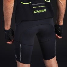 Chiba Cycling Shorts Pro short (3D-embossed ergonomic seat cushion, pockets) black Men